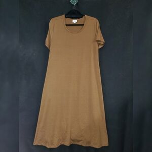 LuLaRoe Brown Jessie Dress 2x